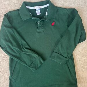 The Beaufort Bonnet Company Green Polo with Red Embroidery